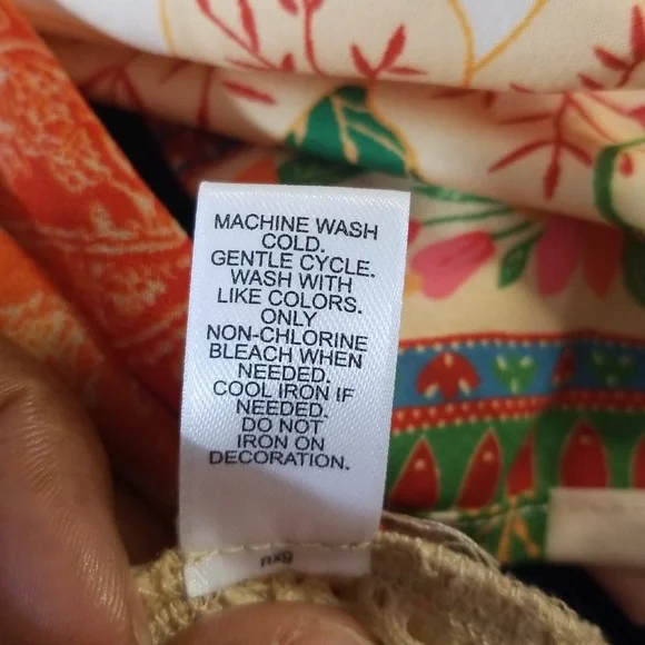 Cato Orange Ombre Lace Trim With Keyhole detail In The Back Top 22/24W - Picture 10 of 10